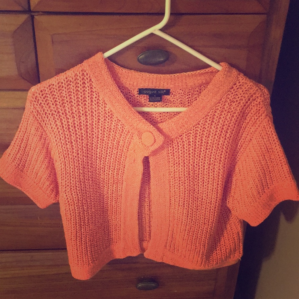Coral light sweater